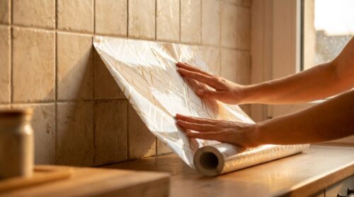 rinnova la tua cucina facilmente con il nostro rivestimento autoadesivo: applicazione rapida senza smontare la superficie esistente, per un look nuovo in un attimo!